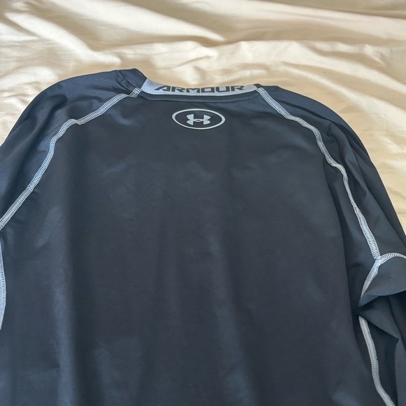 Under Armour Black and Gray HeatGear Shirt - Picture 5 of 6